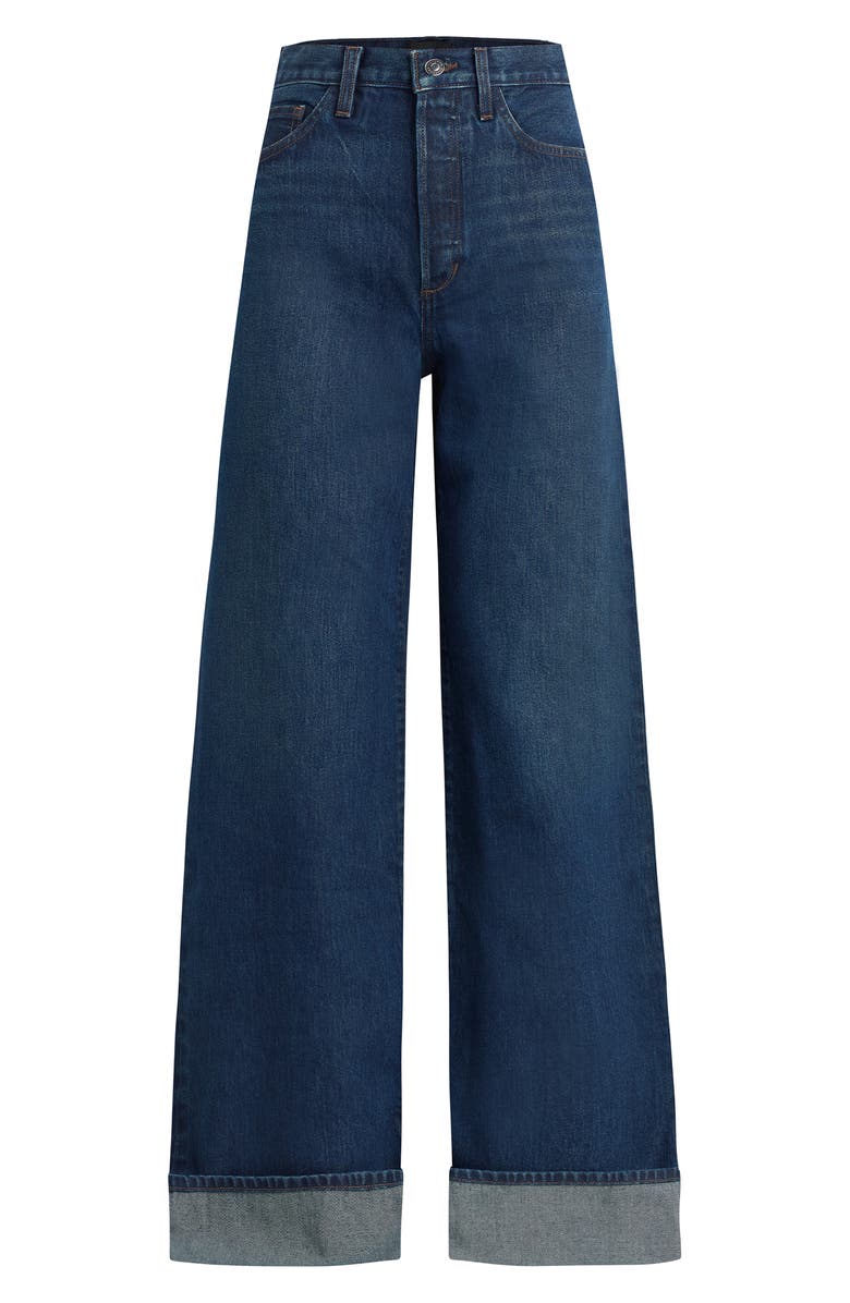 Favorite Daughter The Masha Cuffed High Waist Wide Leg Jeans, Alternate, color, Belmont