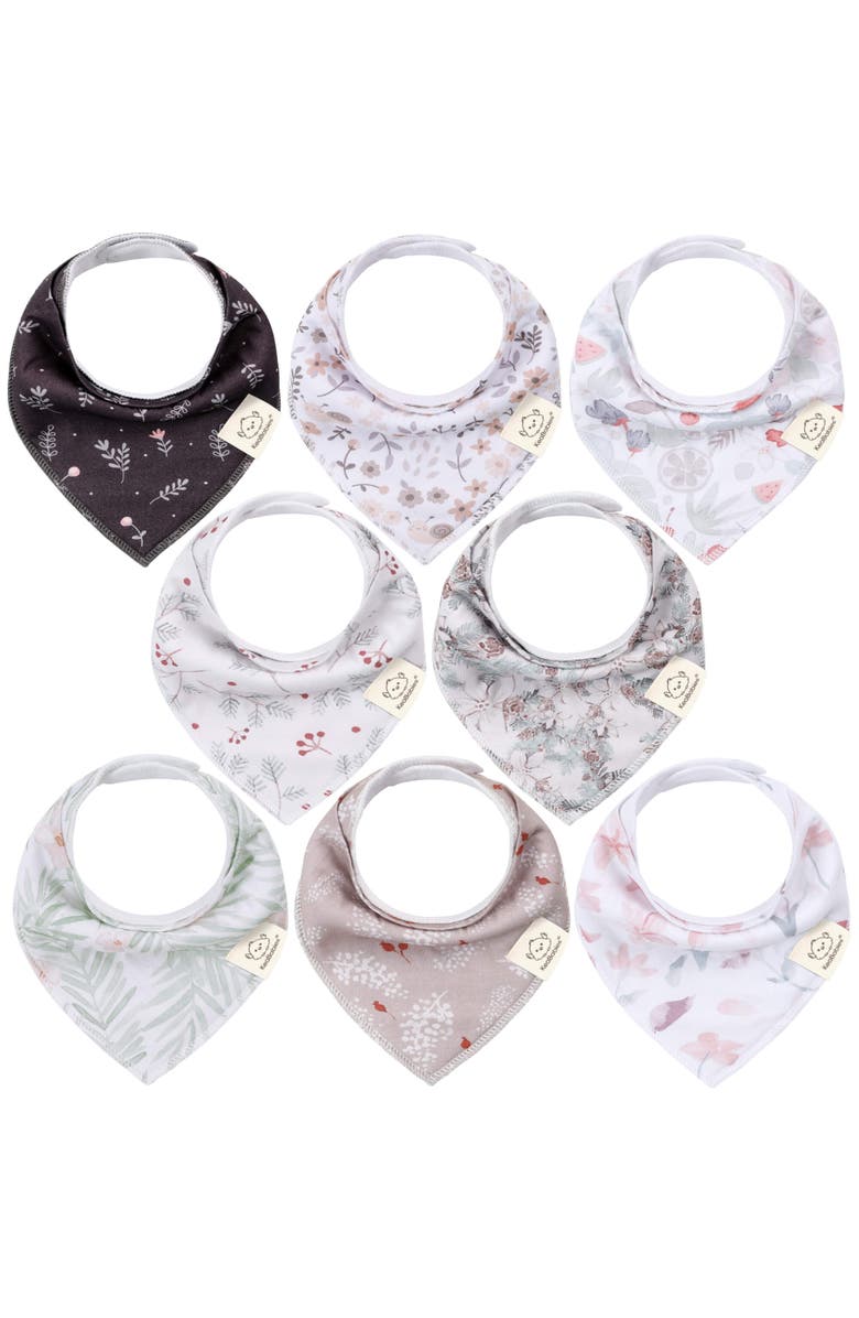 KeaBabies 8-Pack Organic Bandana Bibs, Main, color, Bloom