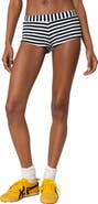 EDIKTED Stripey Rib Micro Shorts