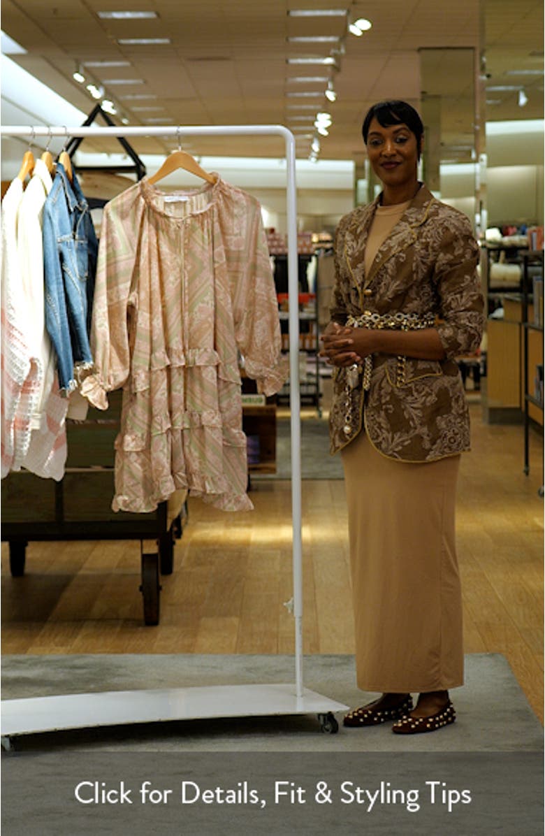 Hawken Floral Tiered Minidress, sales video thumbnail