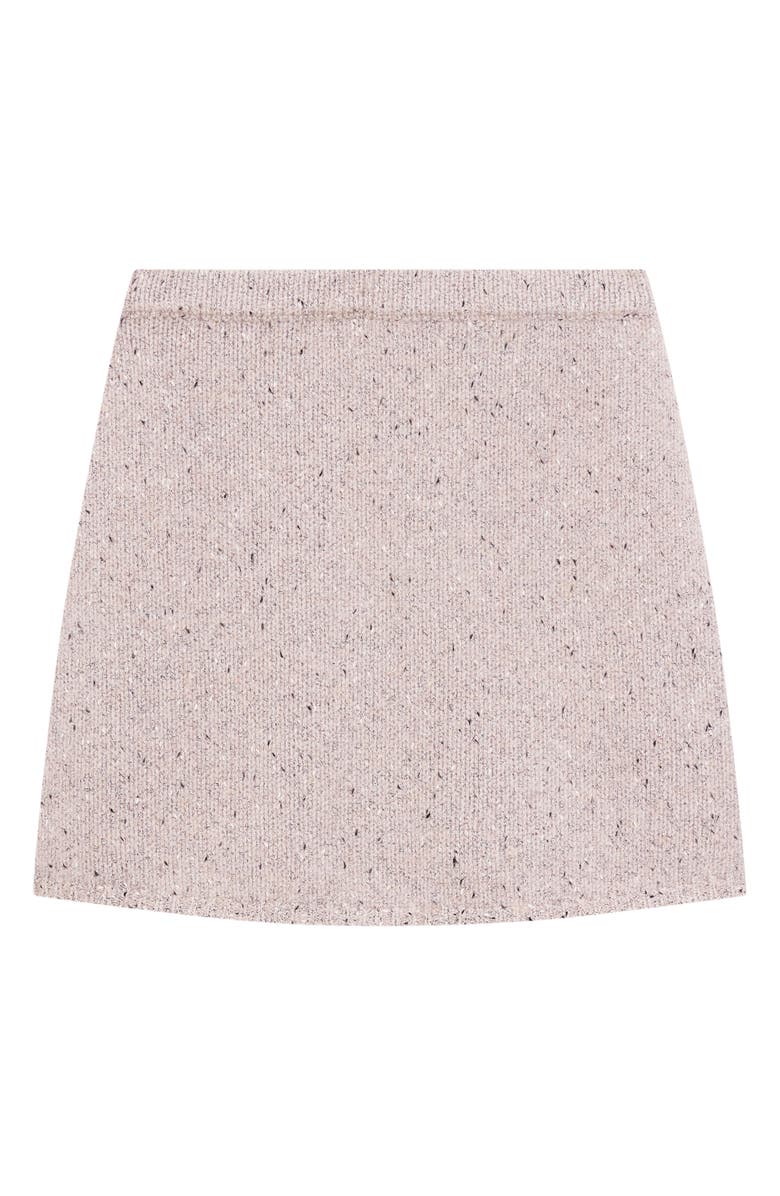 Theory Wool Blend Knit Miniskirt, Alternate, color, Beige Multi - E2e