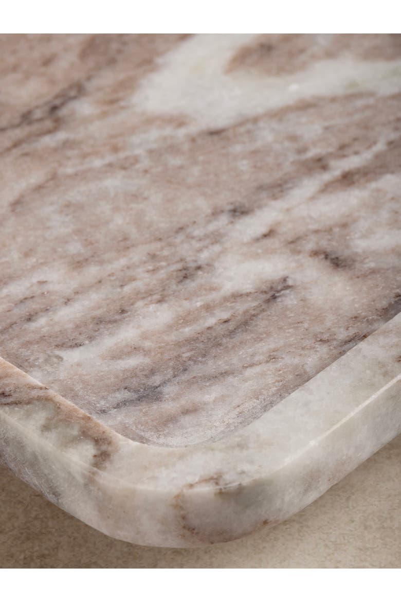 Clover Beige Marble Tray, Alternate, color, Beige