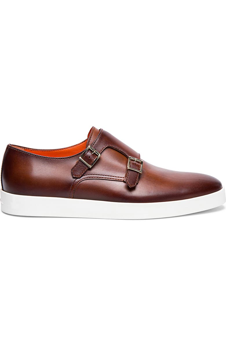 Santoni Bankable Sneaker, Alternate, color, Brown