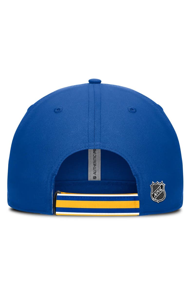 FANATICS Men's Fanatics Royal/Gold Buffalo Sabres Authentic Pro Ripstop Adjustable Hat, Alternate, color, Royal