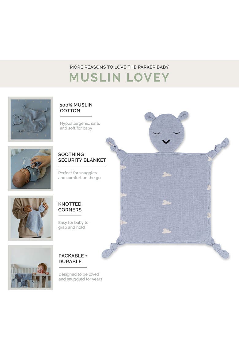 Muslin Lovey, Alternate, color, Windy