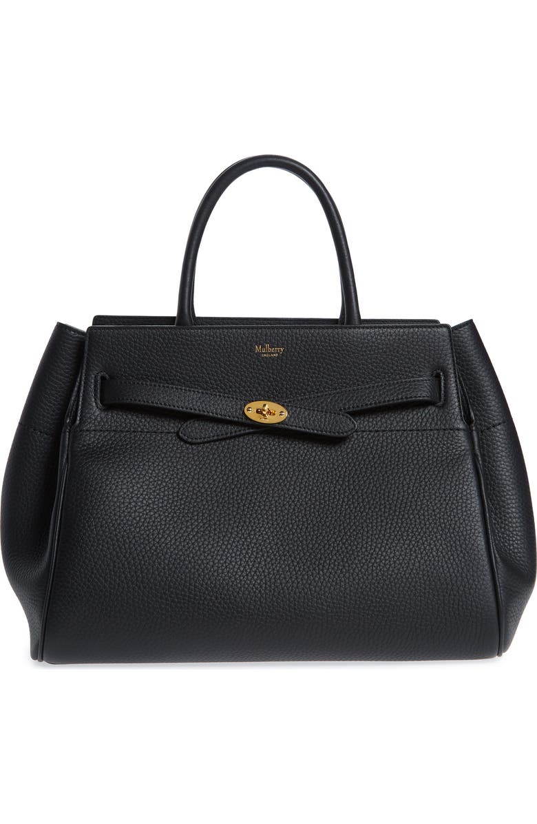 Mulberry Belted Bayswater Grained Leather Satchel, Main, color,