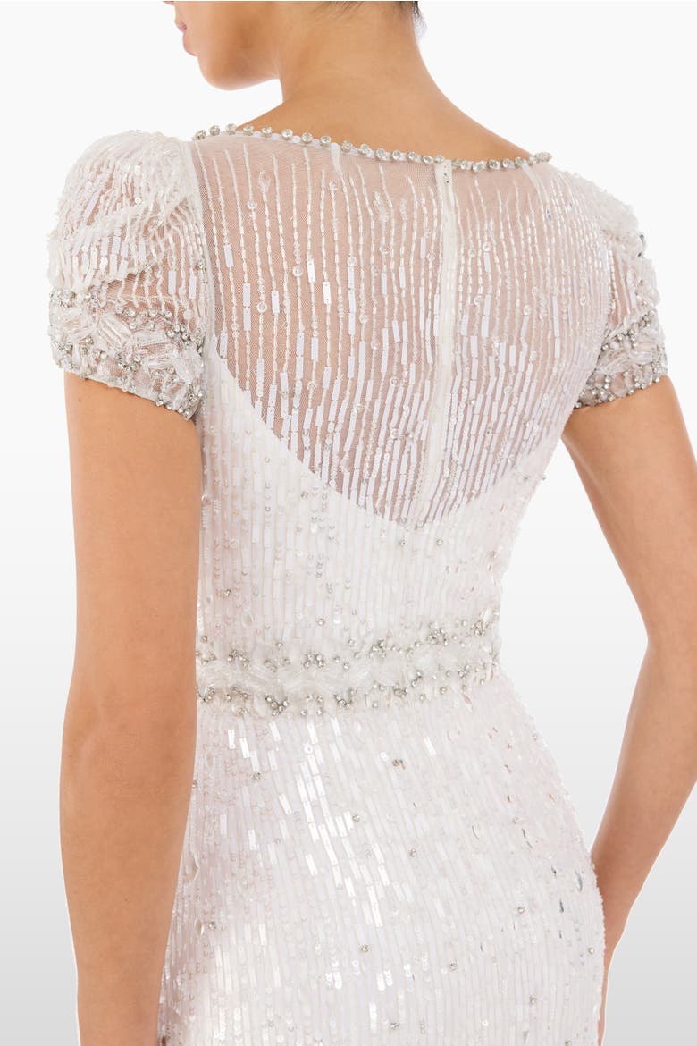 Sungem Sequin-Embellished Dress, Alternate, color, Ivory