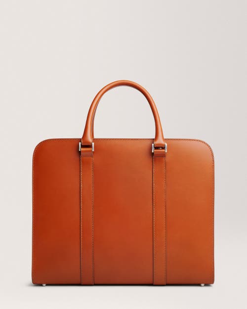 Carl Friedrik Palissy Double Briefcase In Cognac