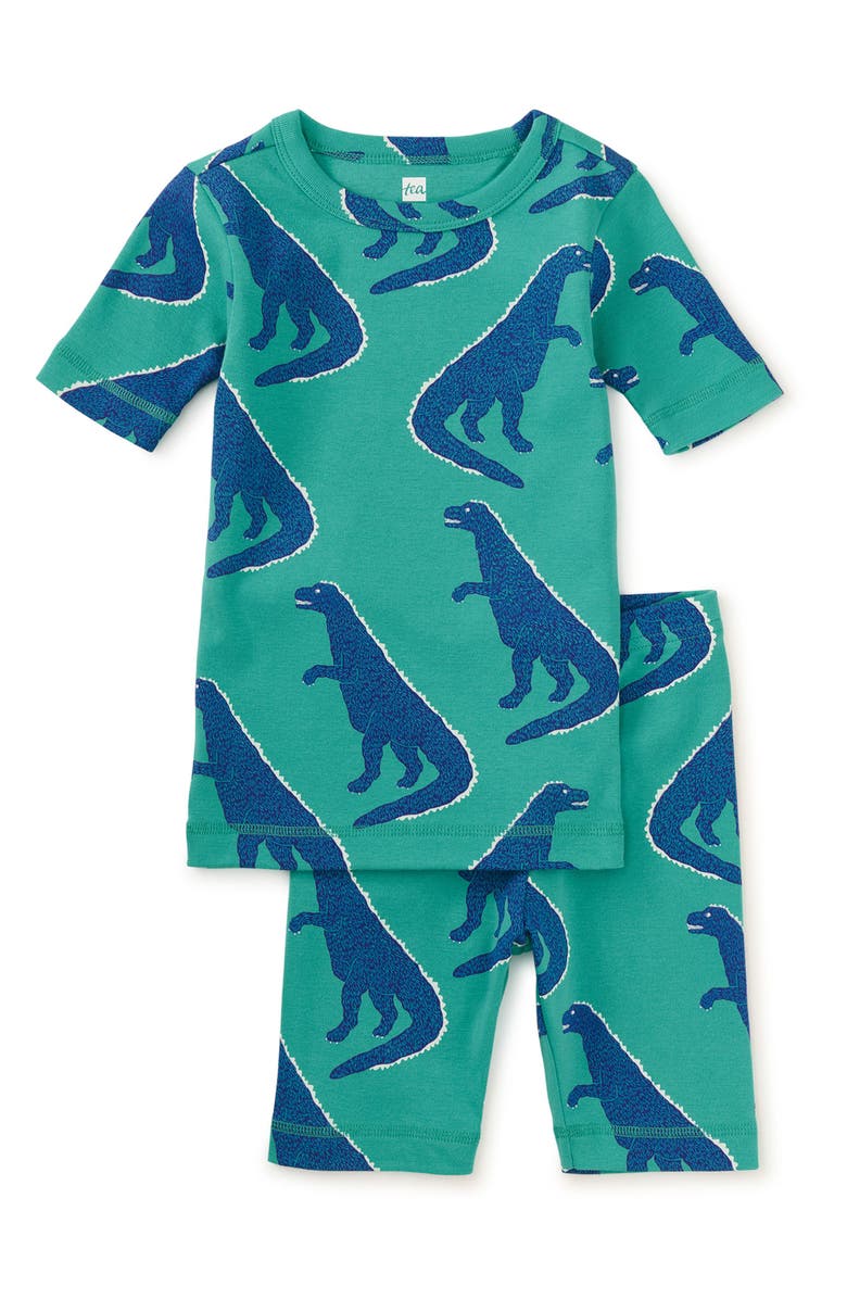 Tea Collection In Your Dreams Pajama Set 2.0, Main, color, Stompin' T-Rex