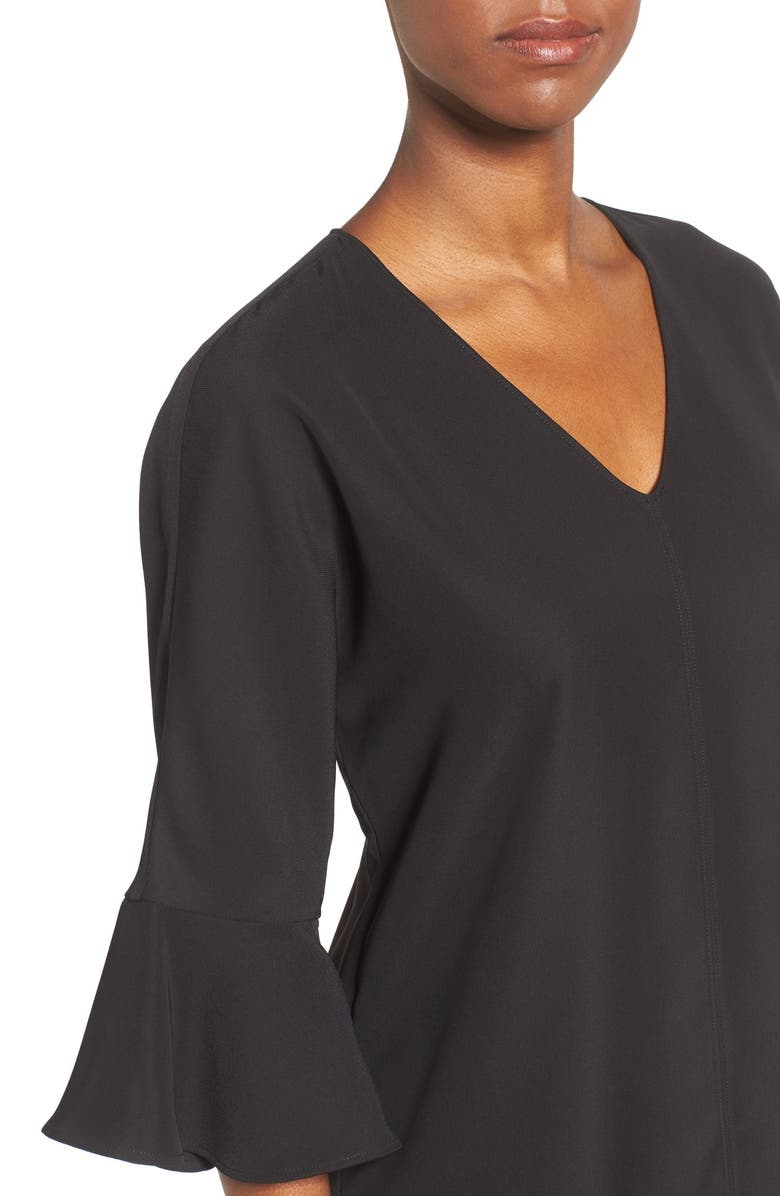 Pleione Bell Sleeve V-Neck Top, Alternate, color, 