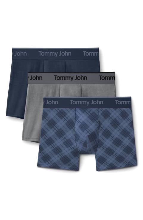 Assorted 3-Pack Second Skin 4-Inch Stretch Modal Boxer Briefs