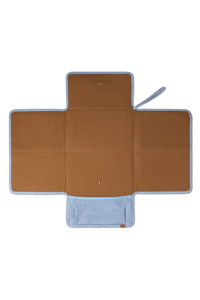 Quilted Diaper Changing Clutch Purse, Alternate, color, Blue
