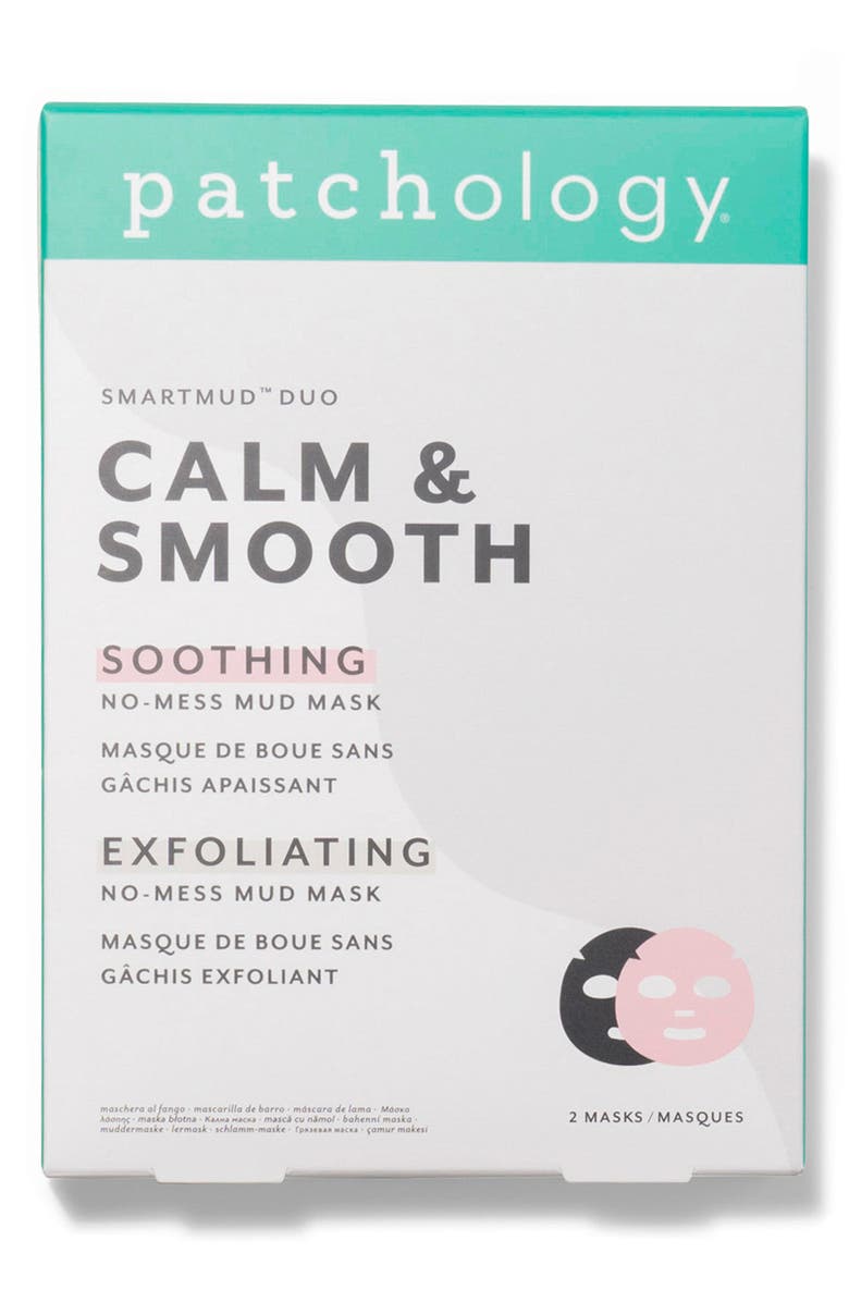 Patchology SmartMud<sup>™</sup> Duo Calm & Smooth Sheet Masks, Alternate, color,