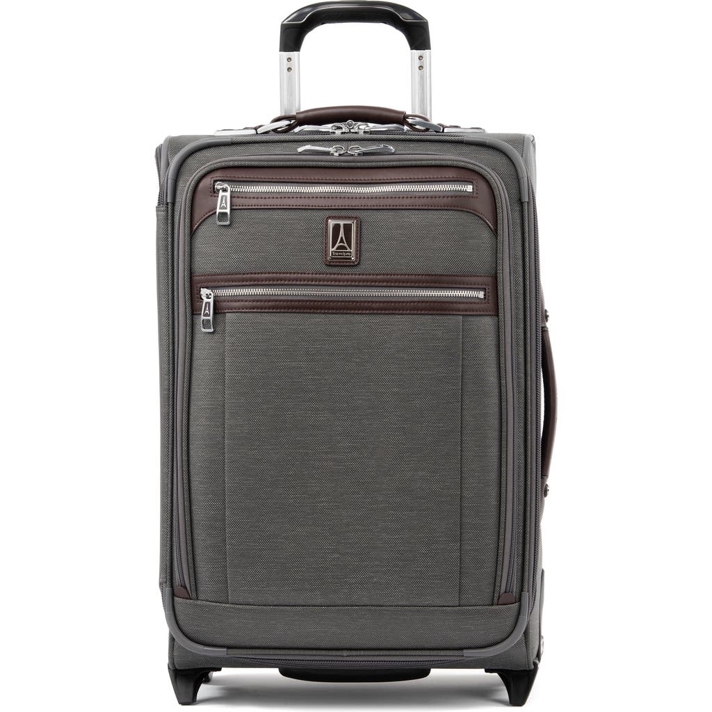 Travelpro Platinum Elite Softside Expandable Carry-on 22-inch 2 Wheel Upright Luggage In Vintage Grey