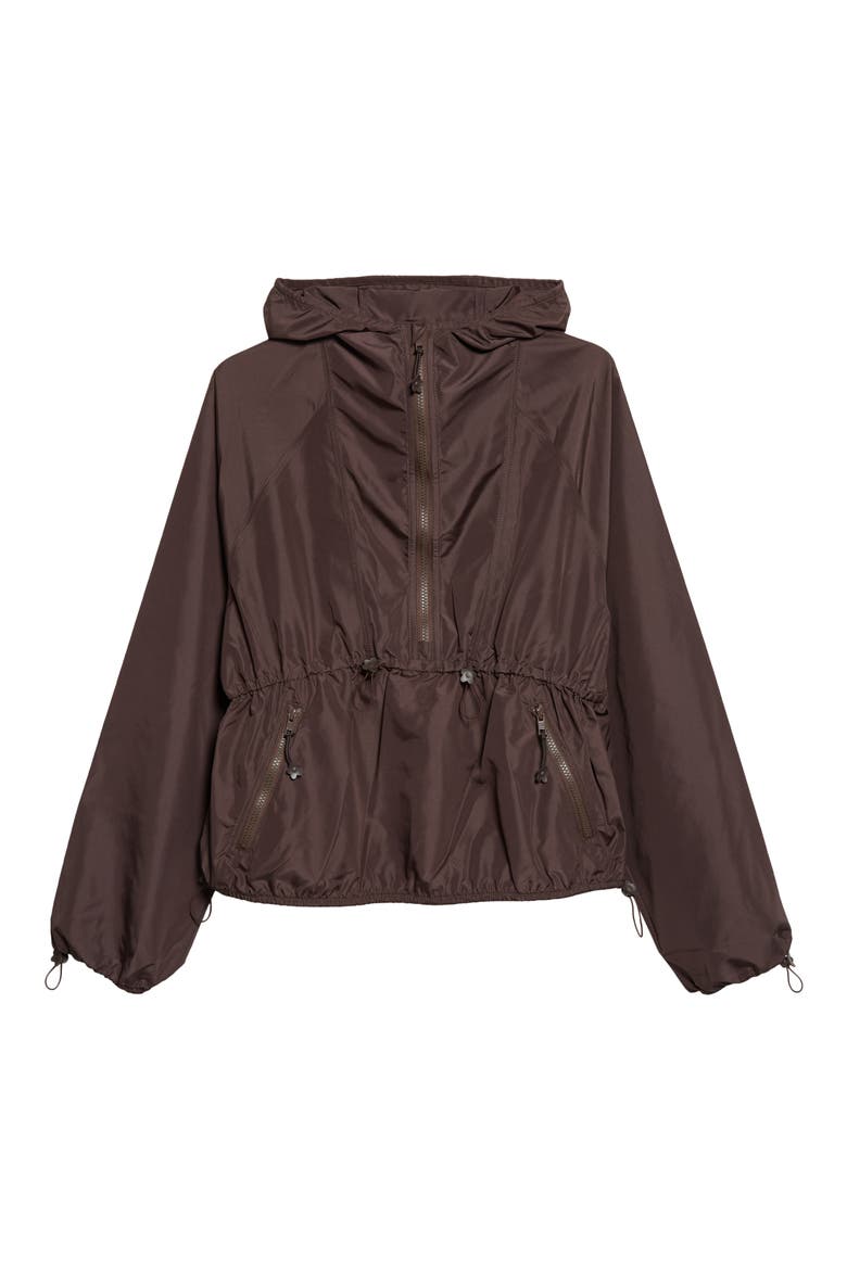 Frej Water Repellent Anorak, Main, color, BROWN
