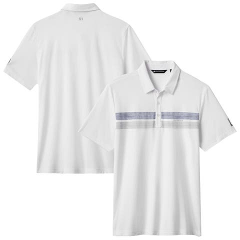 Men's TravisMathew White Seattle Mariners Top Recruit Tri-Blend Polo