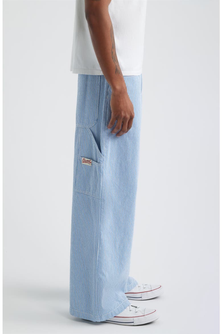 Pinstripe Pants, Alternate, color, BLUE PINSTRIPE