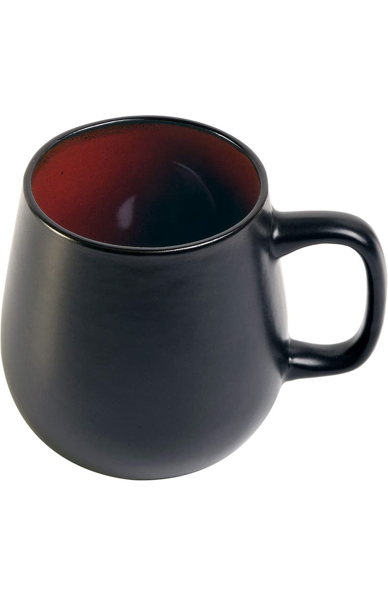 Gibson Home Soho Cafe 4 Piece 20 Ounce Stoneware Mug Set, Alternate, color, Black