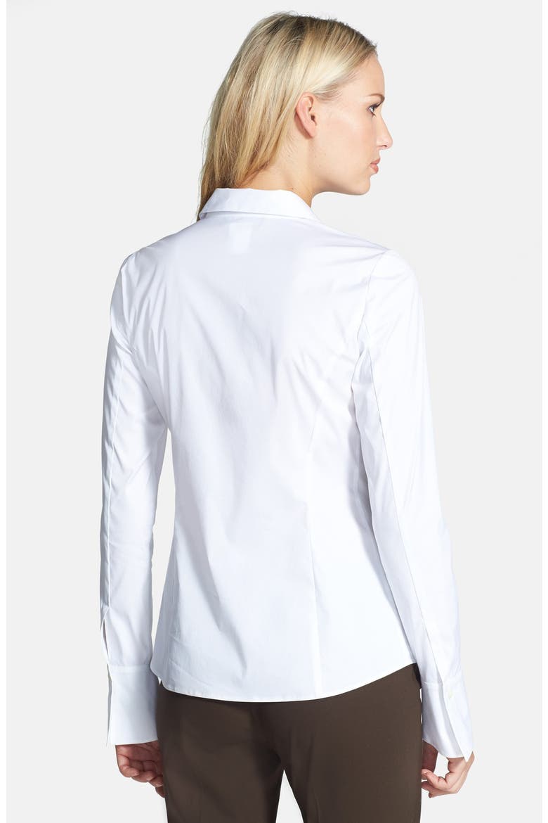 'Olina - Excursion Stretch' Fitted Blouse, Alternate, color, WHITE
