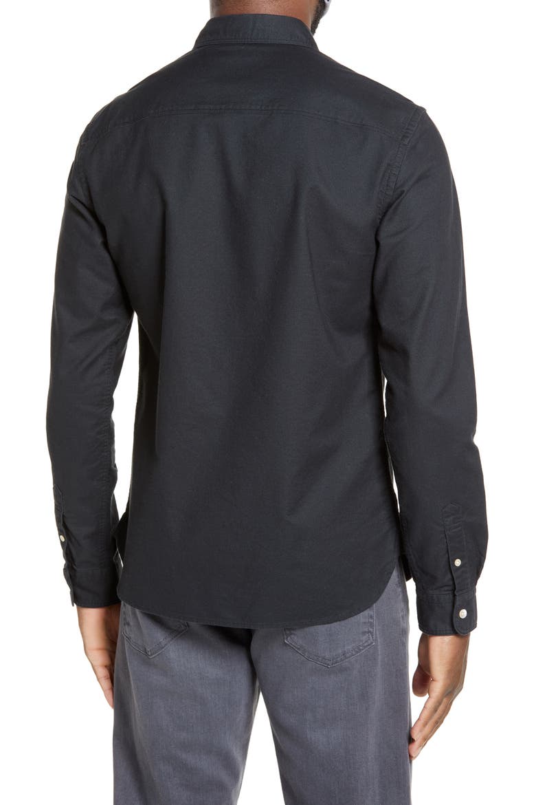 Fairview Slim Fit Button-Up Shirt, Alternate, color, JET BLACK