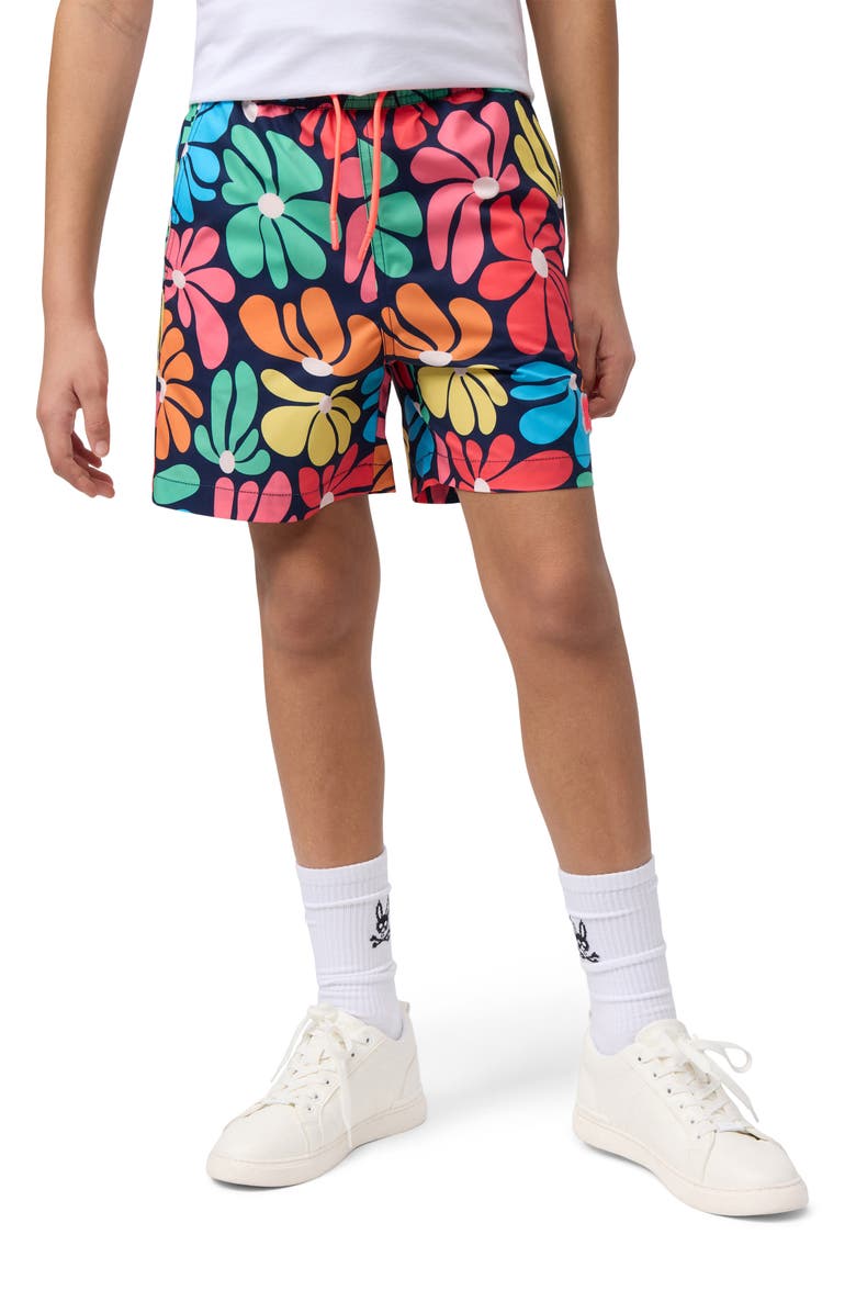 Psycho Bunny Kids' Mentz Swim Trunks, Alternate, color, 