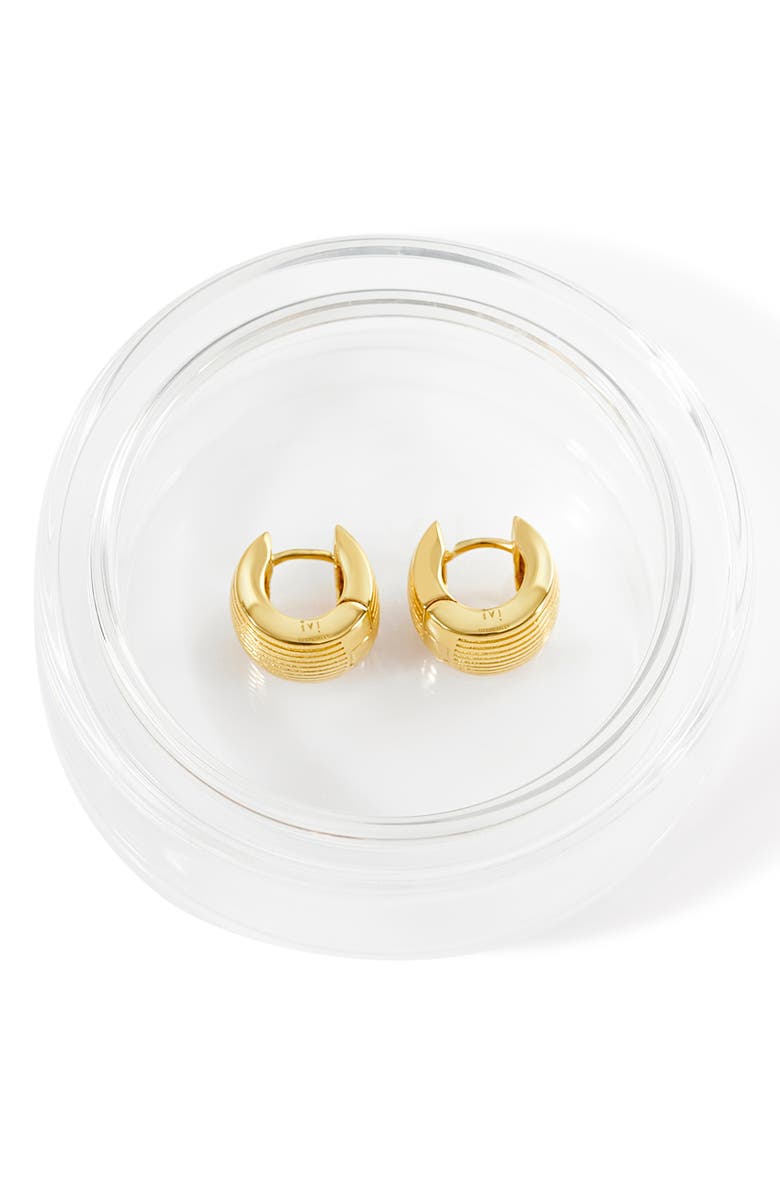 IVI Los Angeles Round Aurelia Huggie Hoop Earrings, Alternate, color, Yellow Gold