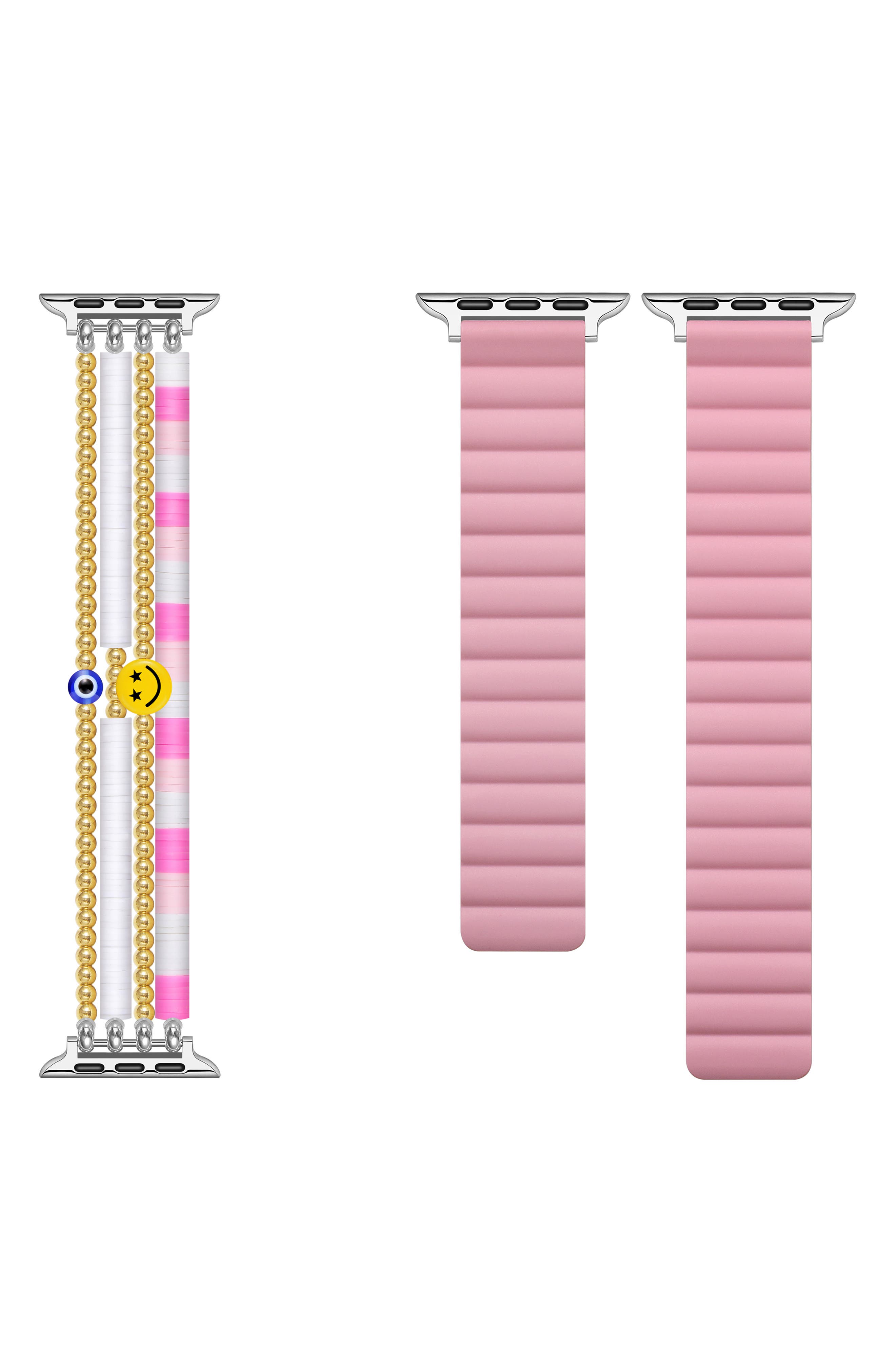 Bestie Beaded & Magnetic Silicone Watchband Set