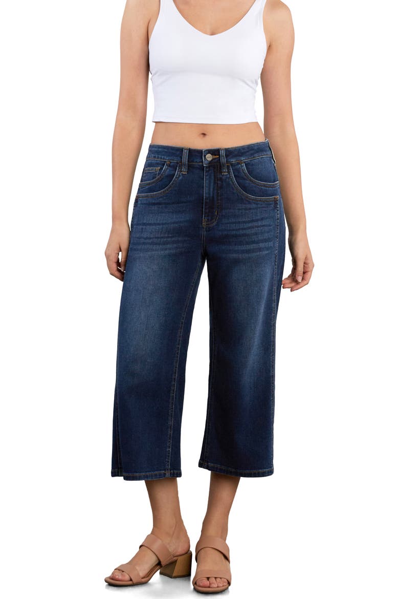 Track Crop Wide Leg Jeans, Alternate, color, UNITED BLUE