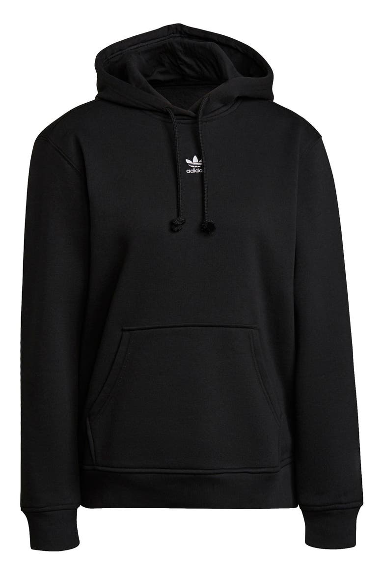 adidias Essentials Fleece Hoodie, Alternate, color, BLACK