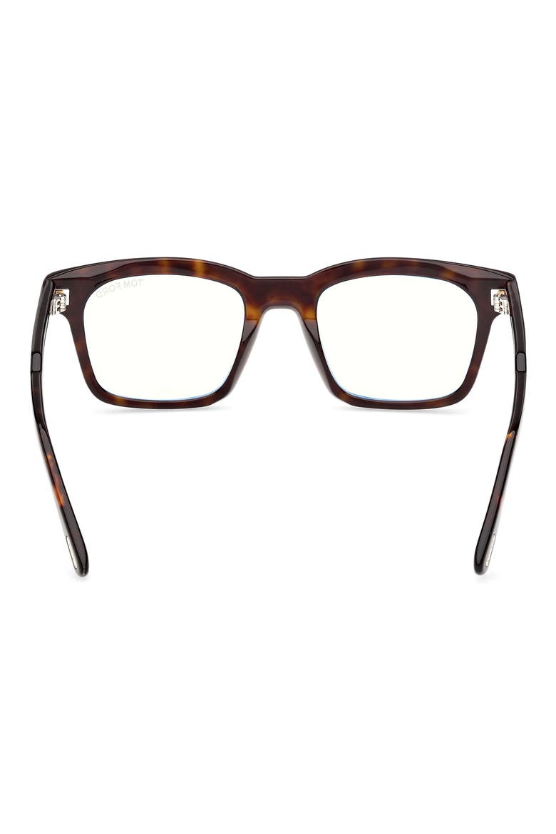 51mm Square Optical Glasses, Alternate, color, SHINY CLASSIC DARK HAVANA