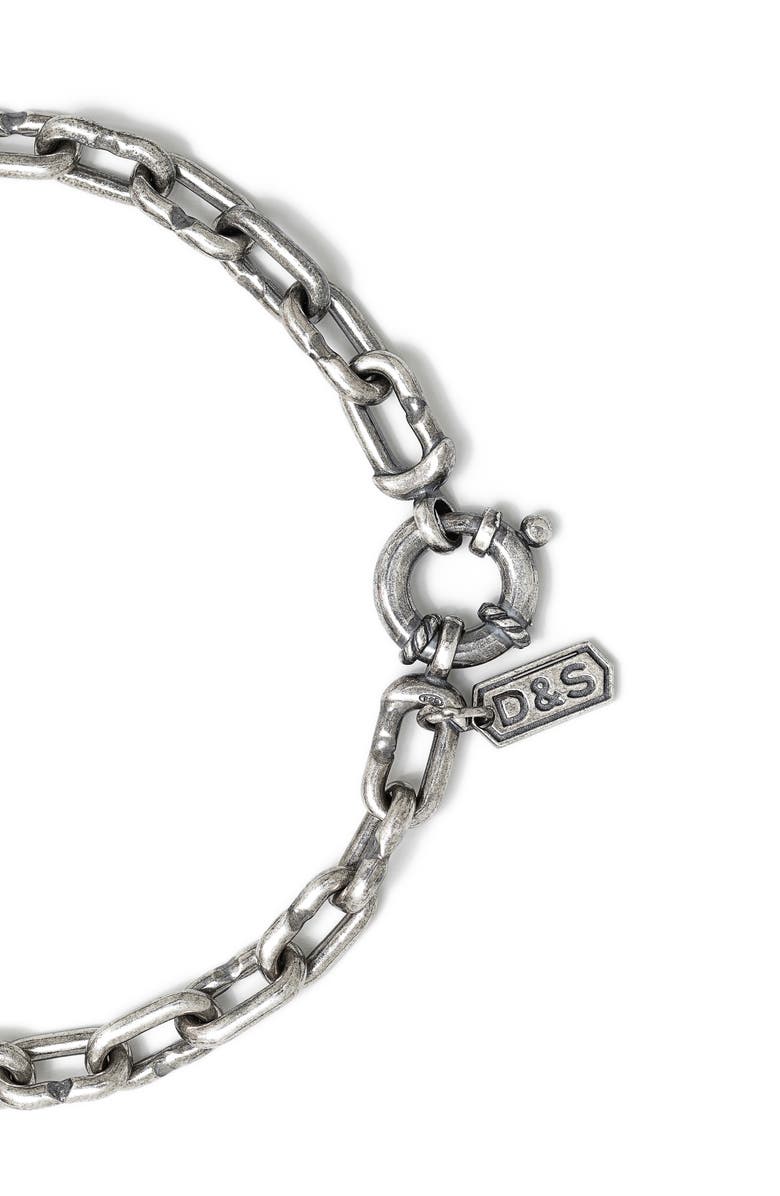 Degs & Sal Men's Sterling Silver Lock Chain Bracelet, Alternate, color, Silver