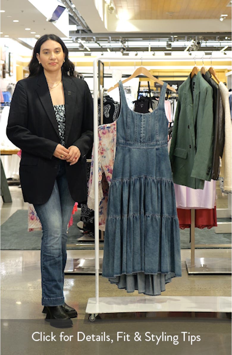 Diana Structured Tiered High-Low Maxi Dress, sales video thumbnail