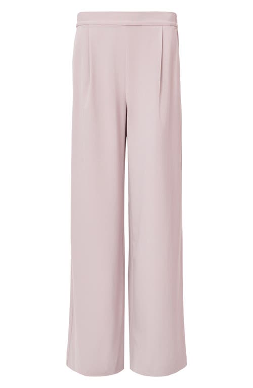 Allsaints Womens Aleida Wide-leg Mid-rise Recycled Polyester-blend Trousers Mauve Chalk Pi In Pink