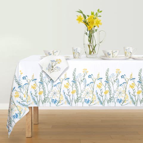 Wildflowers Border Tablecloth
