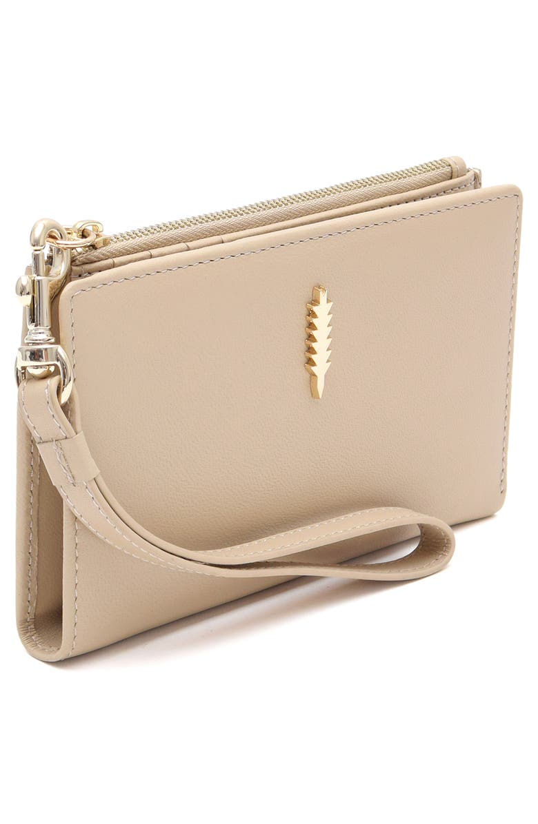 Thacker Ruby Bifold Leather Wristlet Wallet, Alternate, color, Cashew