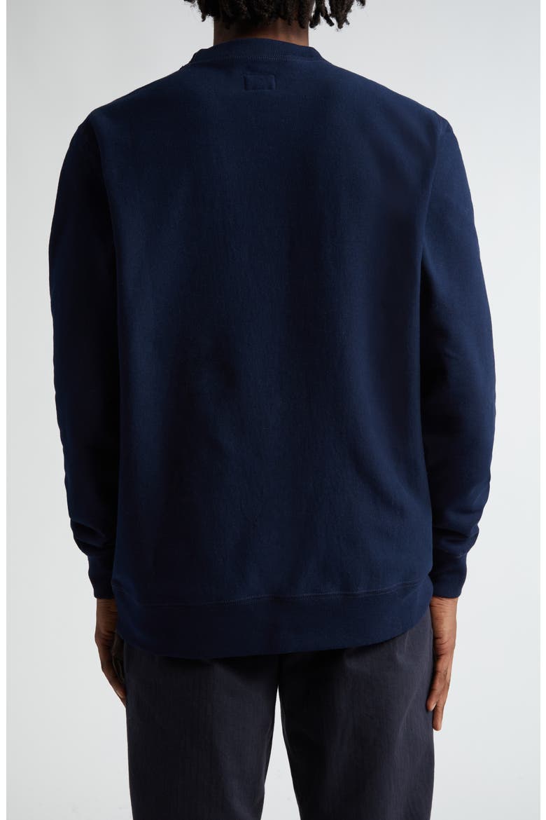 Classic French Terry Crewneck Sweatshirt, Alternate, color, NAVY