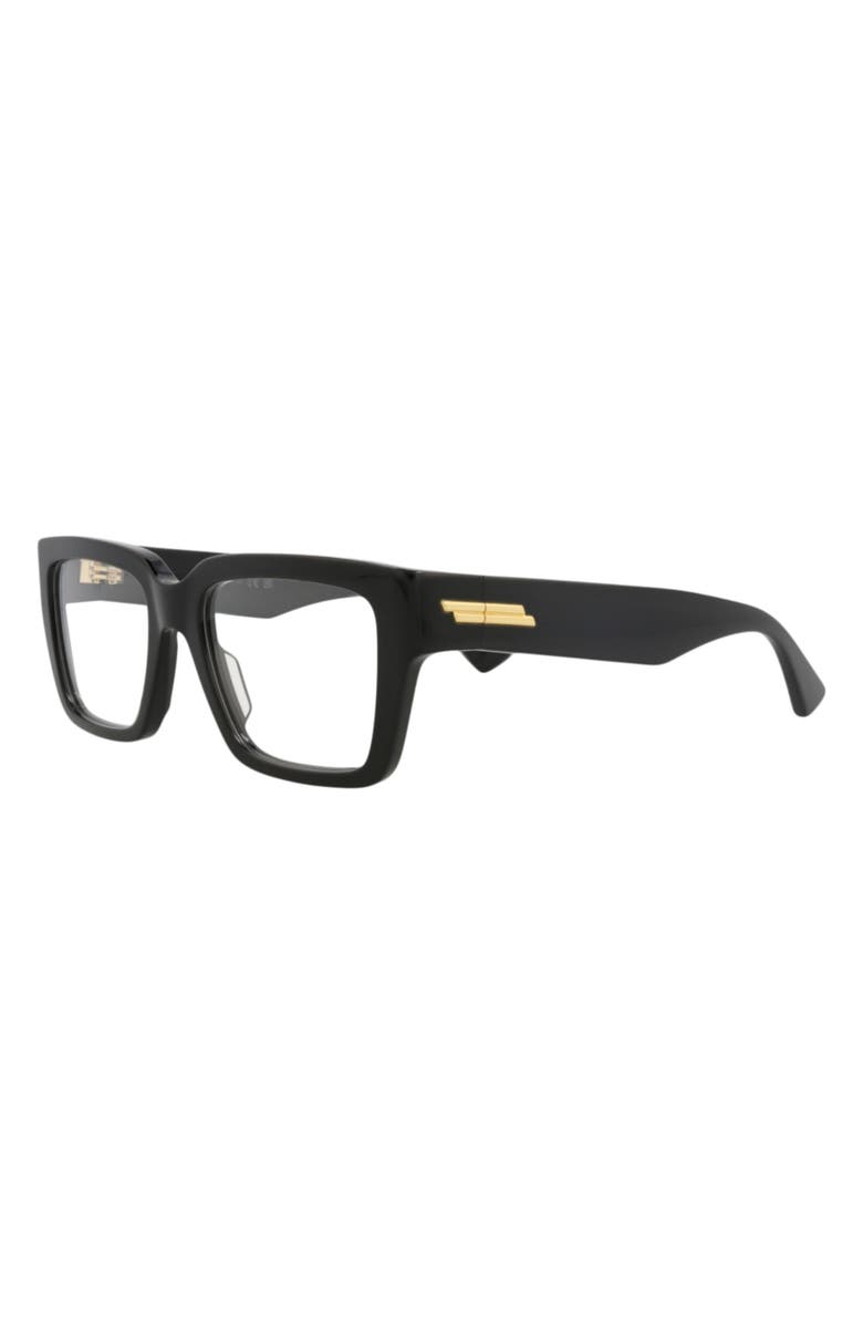 Bottega Veneta Optical Glasses, Alternate, color, Black Black Transparent