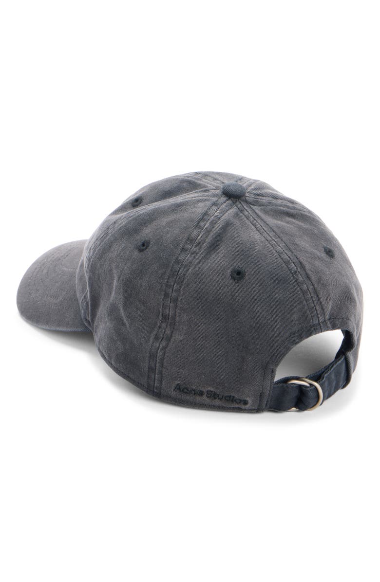Acne Studios Cunov Face Stud Baseball Cap, Alternate, color, Washed Black