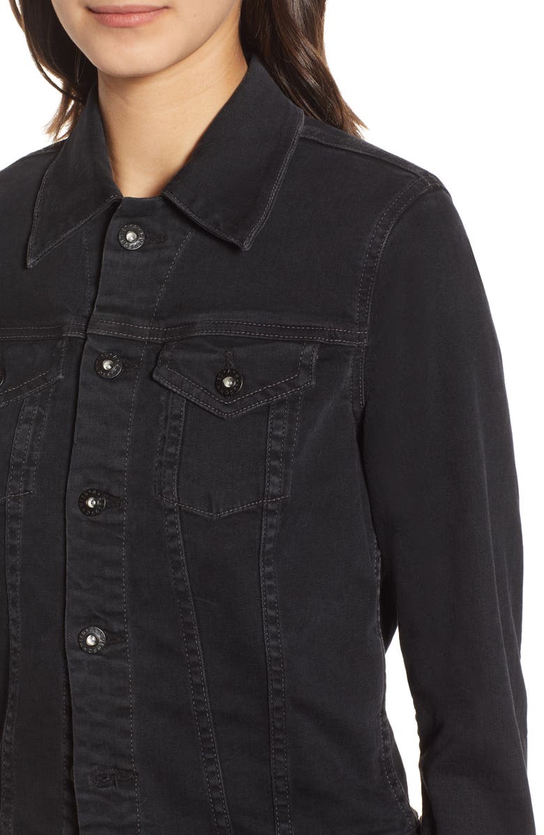 AG Robyn Crop Denim Jacket, Alternate, color, Dusted Umbra