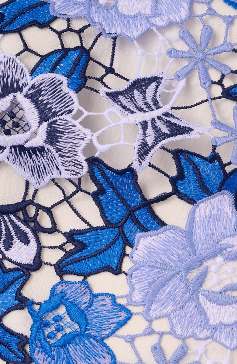 Adrianna Papell Floral Guipure Lace Sheath Dress, Alternate, color,