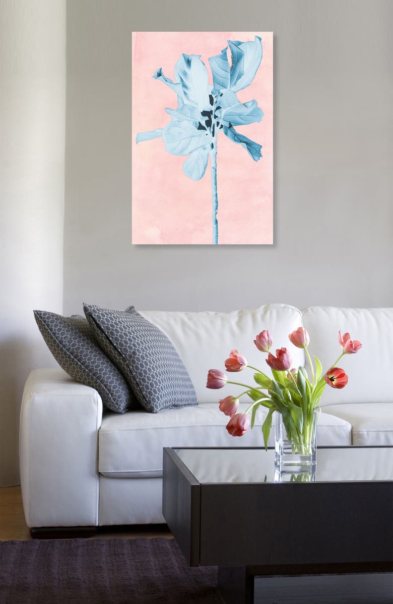 Oliver Gal Fig Tree Leafy Blue Canvas Wall Art, Alternate, color, 