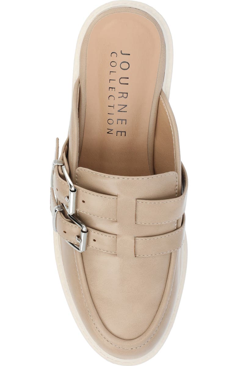 Journee Collection Brydie Platform Mule, Alternate, color, Tan