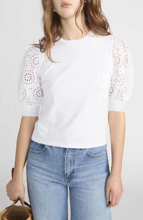 Solstice Eyelet Sleeve T-Shirt