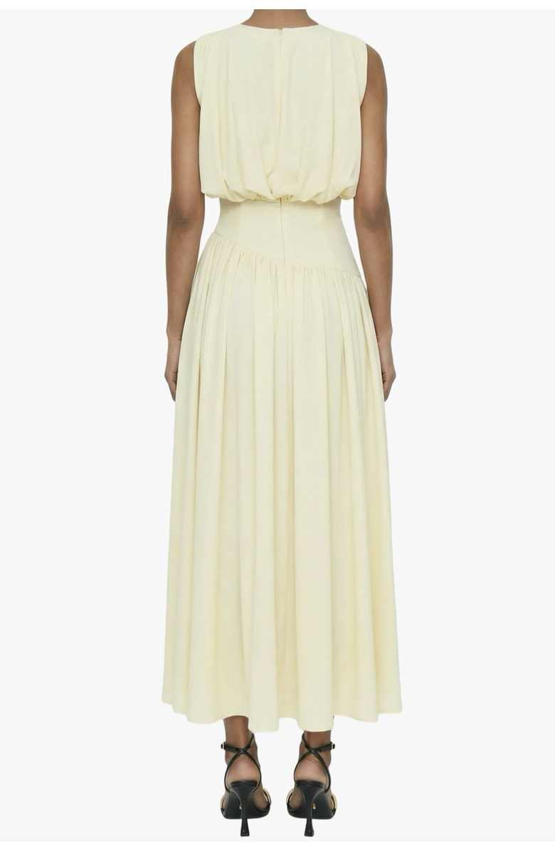 Elexiay Diana Sleeveless Gathered Pleated Drop Waist Dress, Alternate, color, 