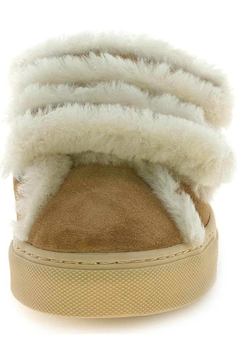 Voile Blanche Gretha Genuine Shearling Sneaker, Alternate, color, Light Brown