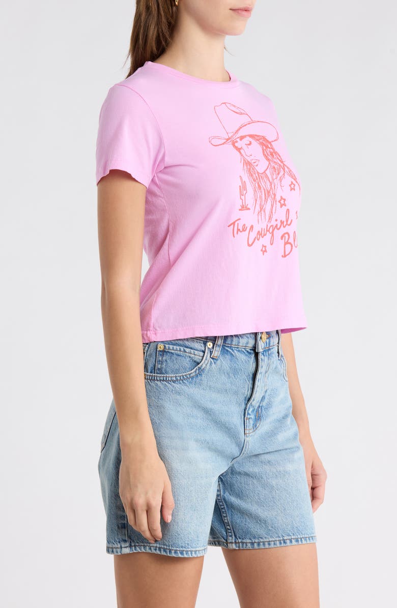 Junk Food The Cowgirl Blues T-Shirt, Alternate, color, Prism Pink