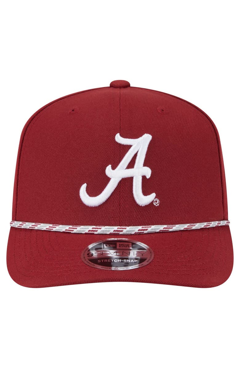 New Era Men's New Era Crimson Alabama Crimson Tide Game Day Multi-Rope 9SEVENTY Stretch-Snap Hat, Alternate, color, 