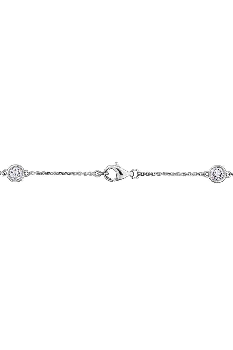 1-4/5 CTW Lab-Grown Diamond Station Necklace 14K, Alternate, color, White Gold