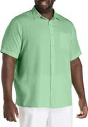 Harbor Bay by DXL Microfiber Comfort Grid Sport Shirt