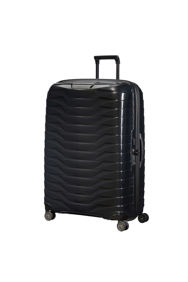 Proxis Hardside 30" X-Large Checked Spinner Luggage, Main, color, Black